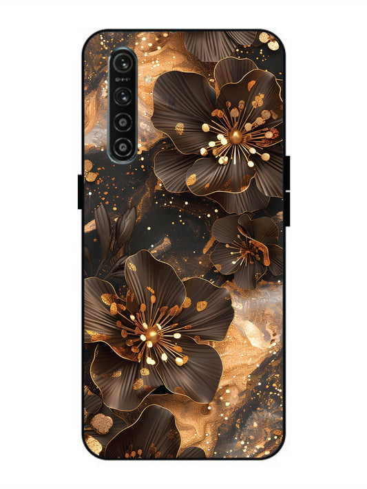 Realme XT Golden Flowars