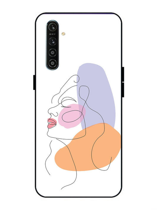 Realme XT Line Art Girl Face