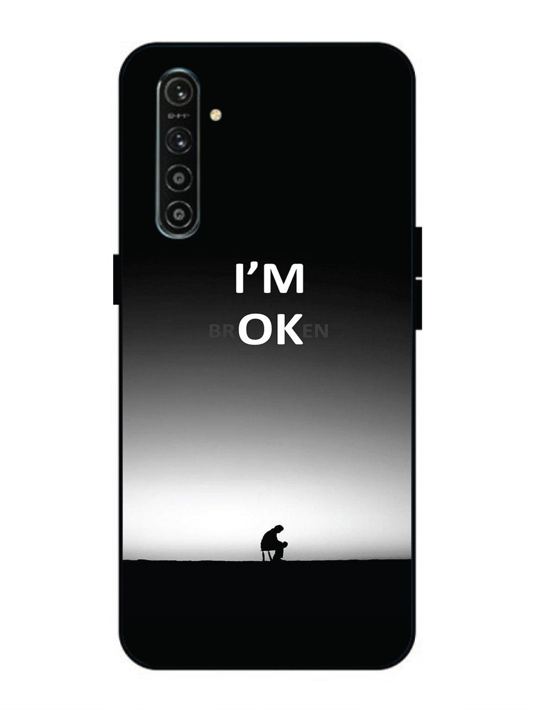 Realme XT I'm Broken A man on Chair Alone