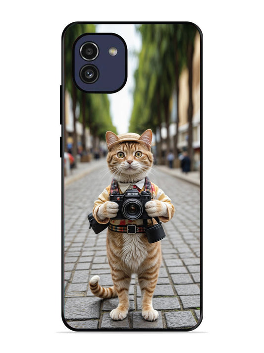Samsung Galaxy A03 Cat as Cameraman