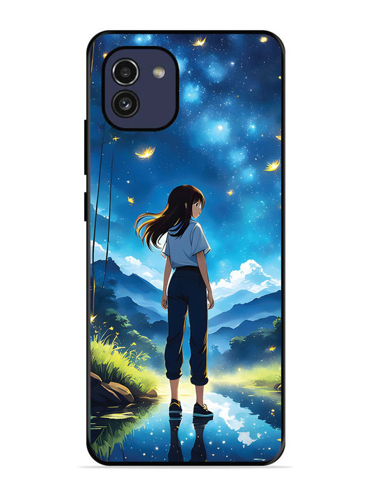 Samsung Galaxy A03 Girl In Beautiful Forest
