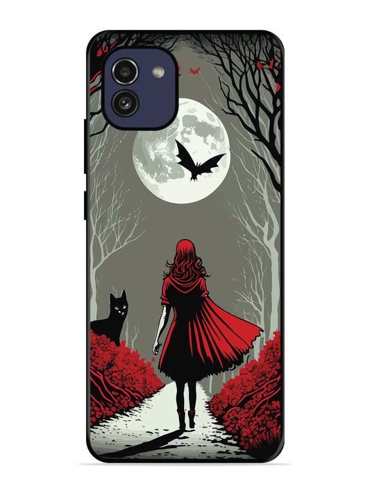Samsung Galaxy A03 Scarlet Girl in Red Forest