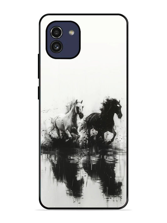 Samsung Galaxy A03 Black & White Horse