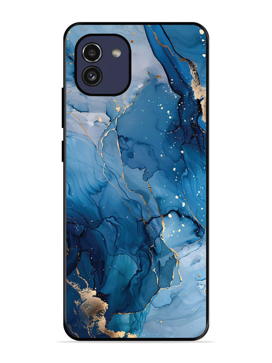 Samsung Galaxy A03 Oceanic Pattern with Golden Sprinkles
