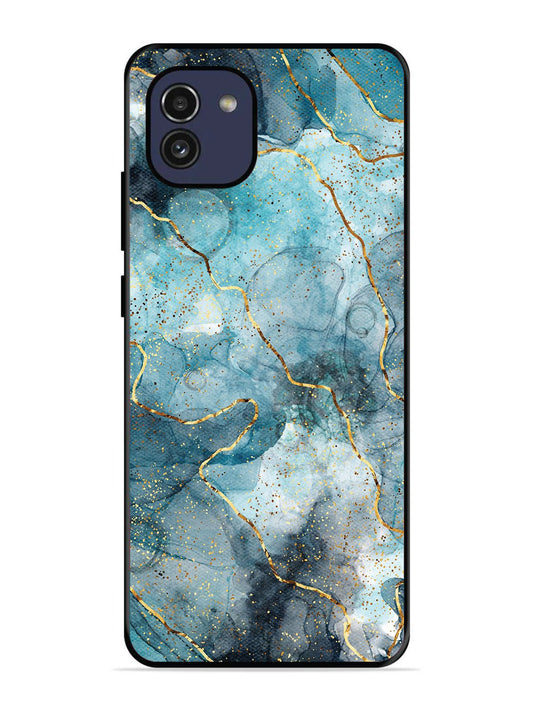 Samsung Galaxy A03 Oceanic Golden Strip Marble