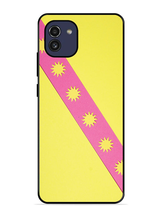 Samsung Galaxy A03 Pick Strip on Yellow Colour