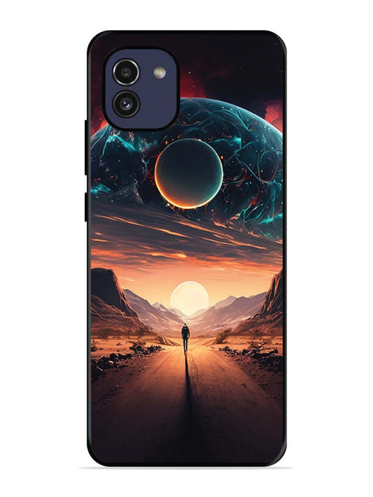 Samsung Galaxy A03 Sunset with space scene