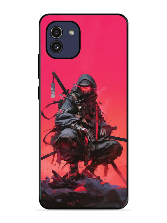 Samsung Galaxy A03 Cyberpunk Ninja Katana