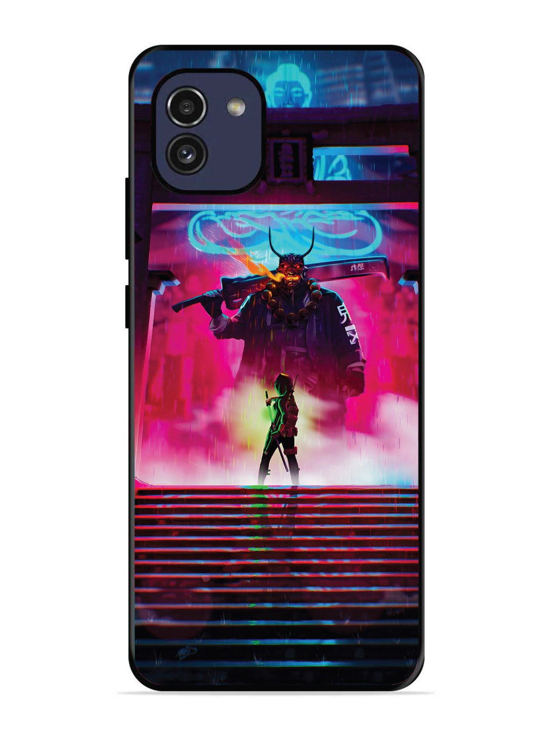 Samsung Galaxy A03 Cyberpunk Yokai Monster