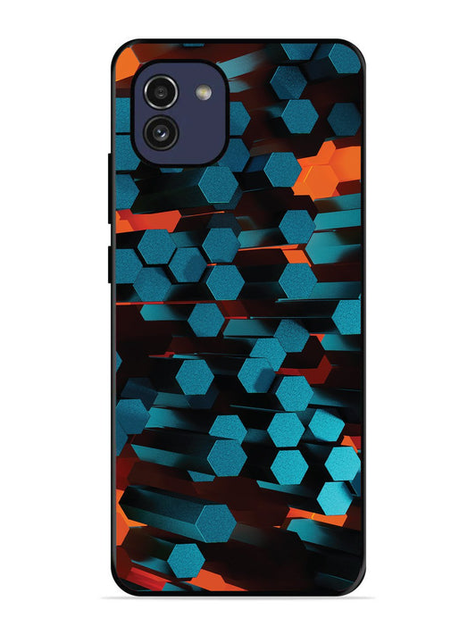 Samsung Galaxy A03 Hexagon 3D Abstract