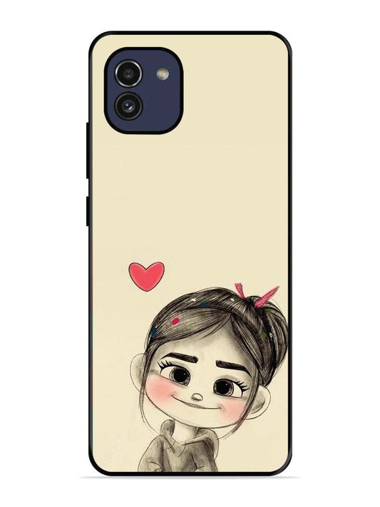Samsung Galaxy A03 Cute Girl Looking at You