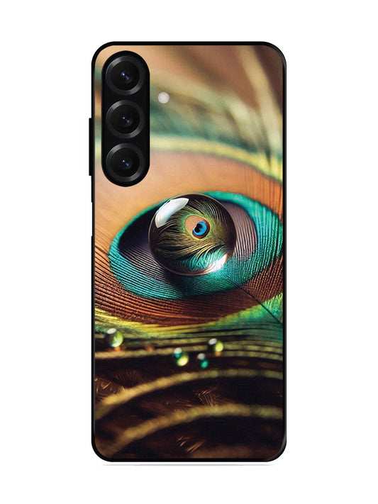 Samsung Galaxy A13 5G Water Drop On Peacock Feather