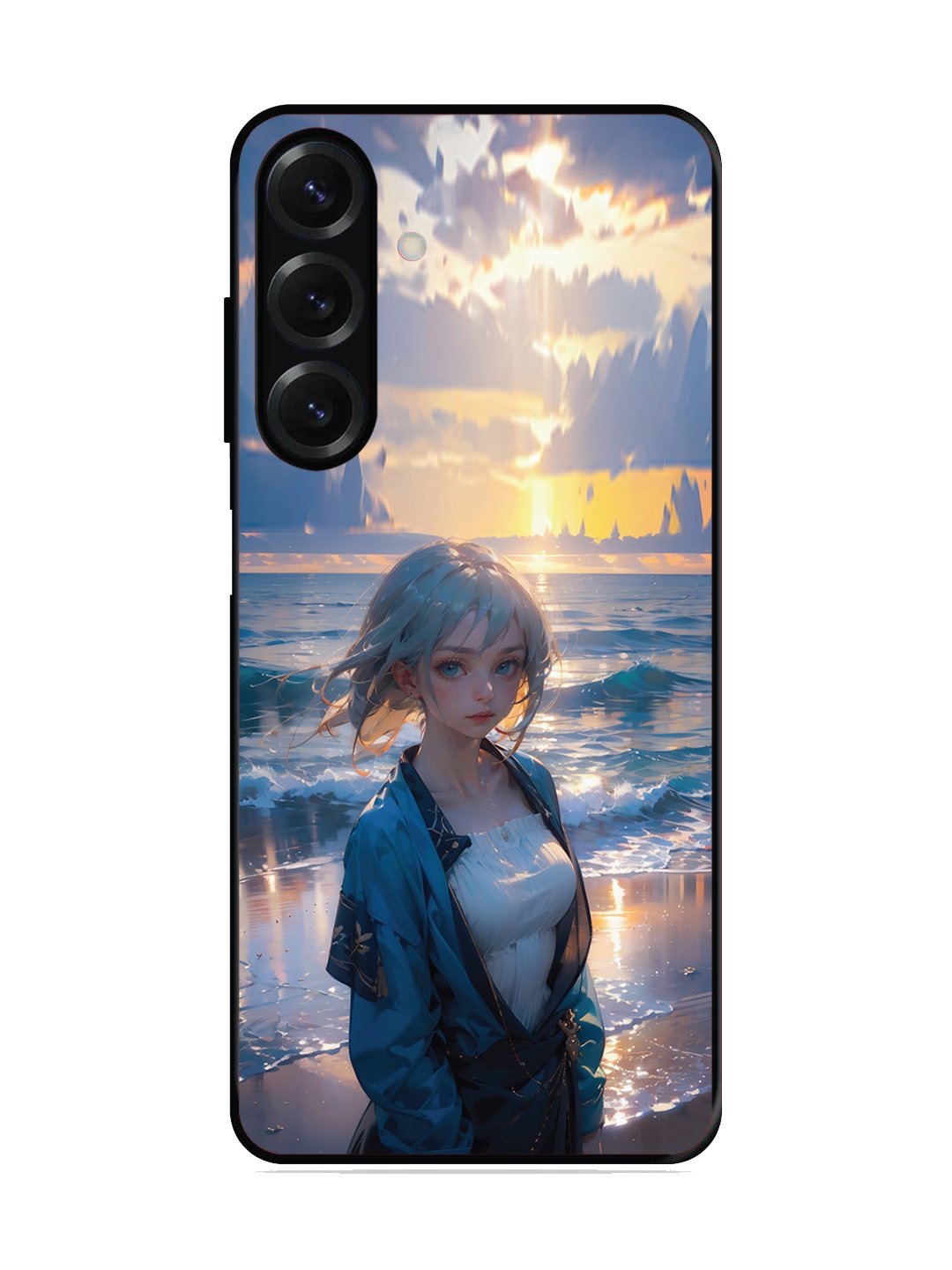 Samsung Galaxy A13 5G Anime Girl Beach Ocean Waves