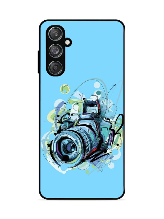 Samsung Galaxy F15 5g Camera Blue Background