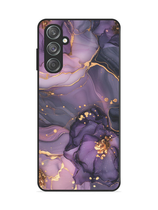 Samsung Galaxy F55 5g Royal Orchid Theme Marble