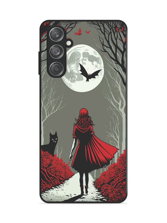 Samsung Galaxy F55 5g Scarlet Girl in Red Forest