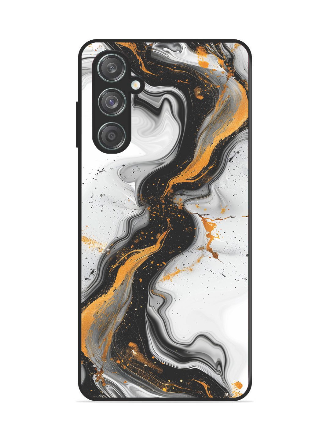 Samsung Galaxy A15 5g Black And Golden Marble Essence