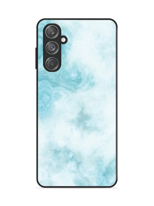 Samsung Galaxy F55 5g Light Blue with White Ocean Marble