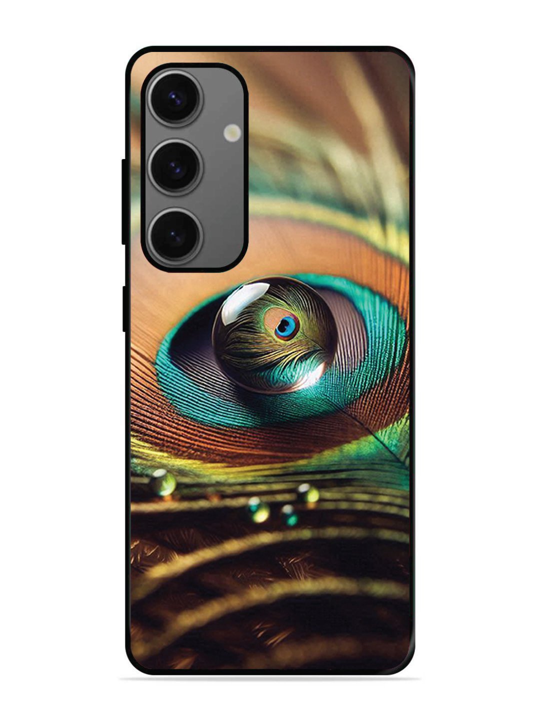 Samsung Galaxy A25 Water Drop On Peacock Feather