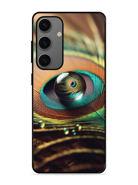 Samsung Galaxy A25 Water Drop On Peacock Feather