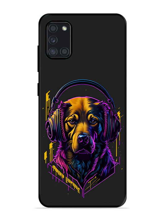 Samsung Galaxy A31 Music Lover Dog