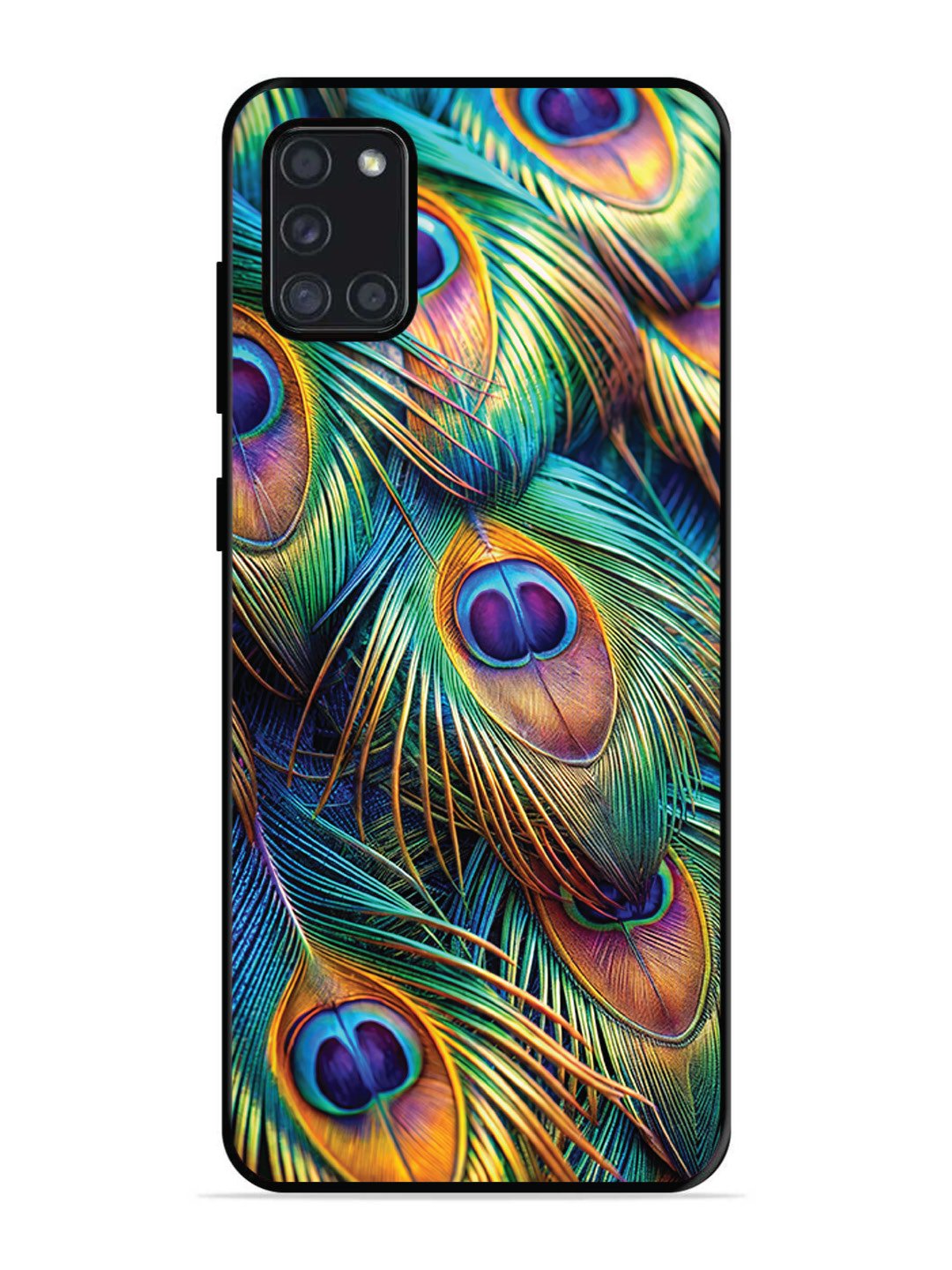 Samsung Galaxy A31 peacock feather