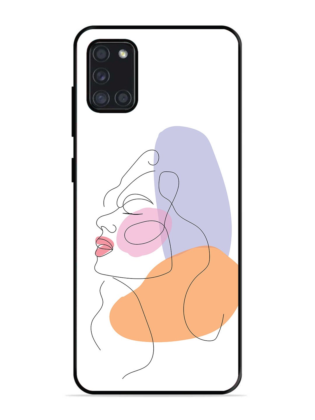 Samsung Galaxy A31 Line Art Girl Face