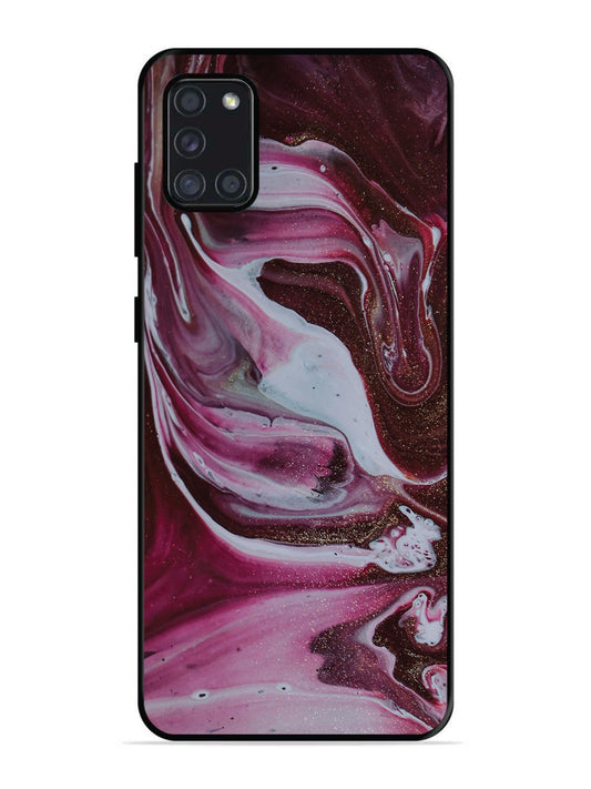 Samsung Galaxy A31 Pink And Golden Marble