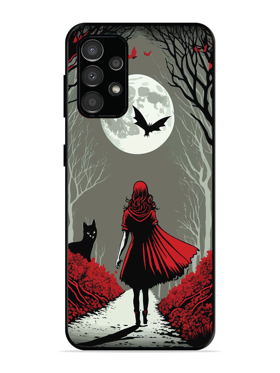 Samsung Galaxy A33 Scarlet Girl in Red Forest
