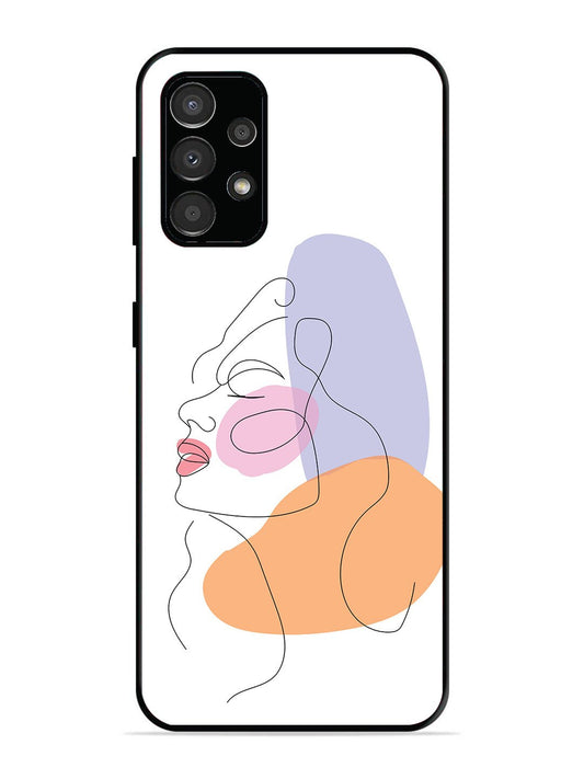 Samsung Galaxy A33 Line Art Girl Face