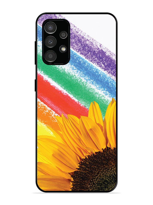 Samsung Galaxy A33 Sunflower on Colourful Lines