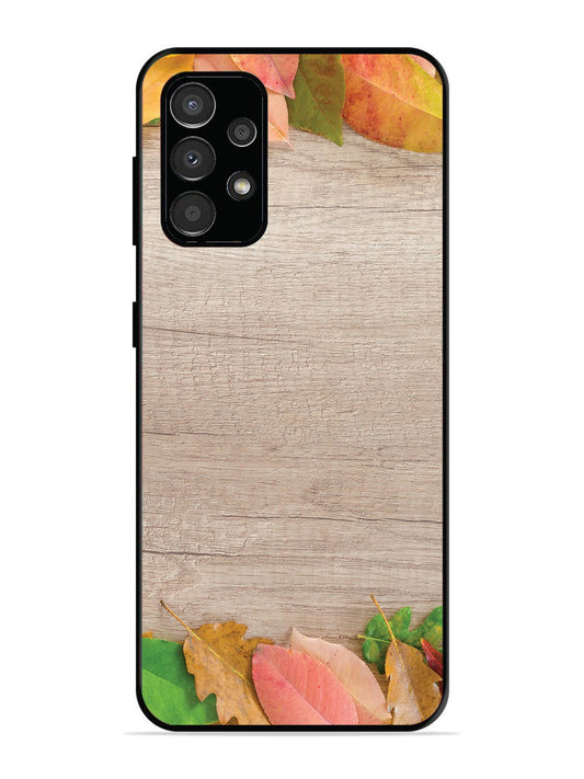 Samsung Galaxy A33 Autumn Leafs On Wooden Table