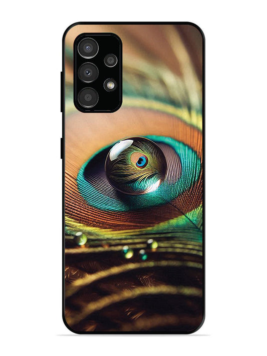 Samsung Galaxy A33 Water Drop On Peacock Feather