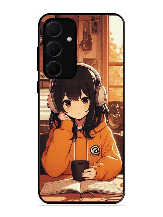 Samsung Galaxy A54 5G Cute Girl listening Music