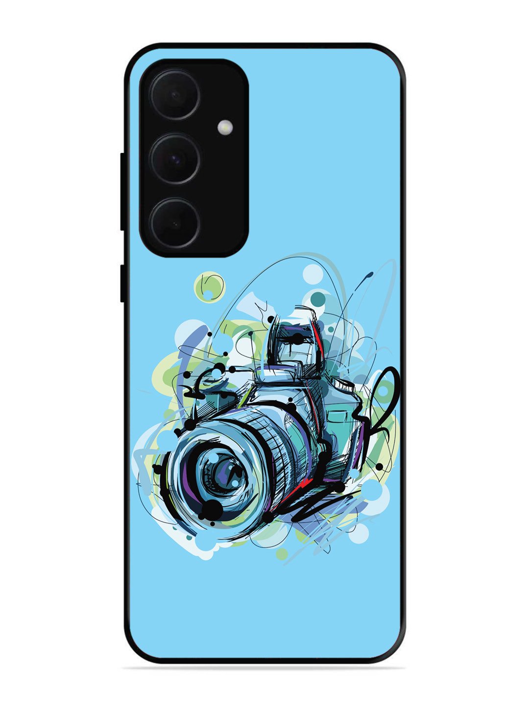 Samsung Galaxy A54 5G Camera Blue Background