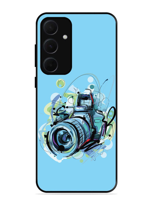 Samsung Galaxy A54 5G Camera Blue Background