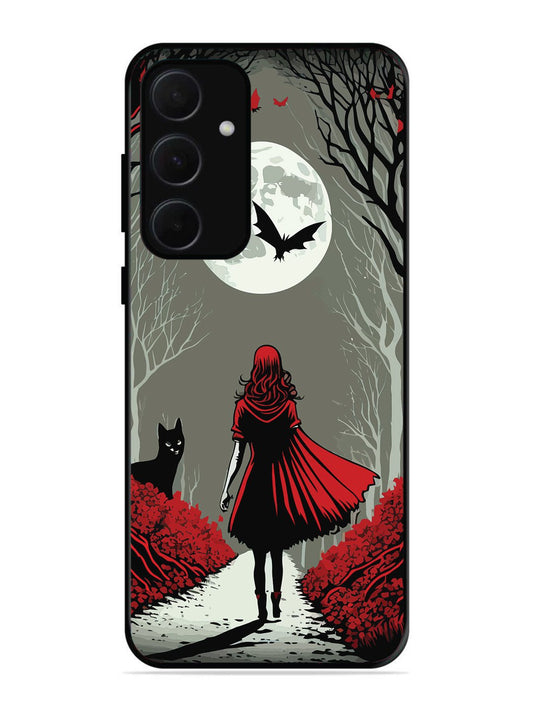 Samsung Galaxy A54 5G Scarlet Girl in Red Forest