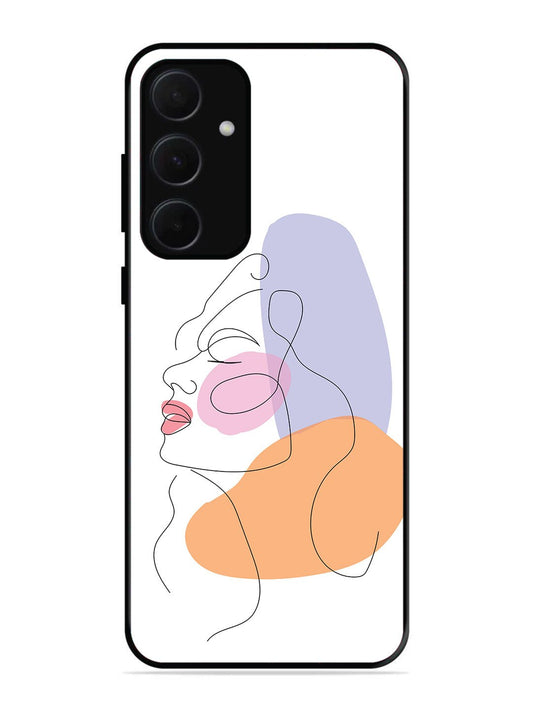 Samsung Galaxy A54 5G Line Art Girl Face
