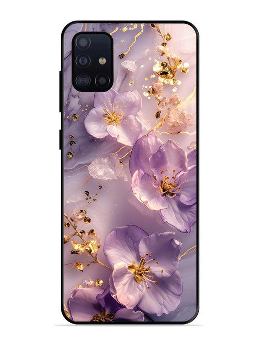 Samsung Galaxy A71 Orchid with Golden Safron