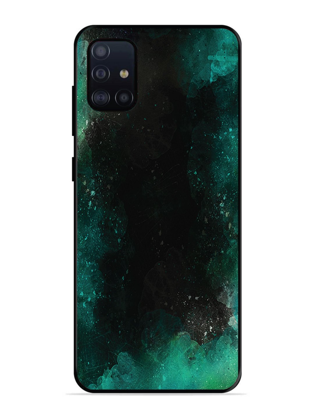 Samsung Galaxy A71 Dark Black And Green Forest