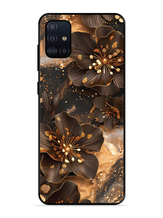 Samsung Galaxy A71 Golden Flowars