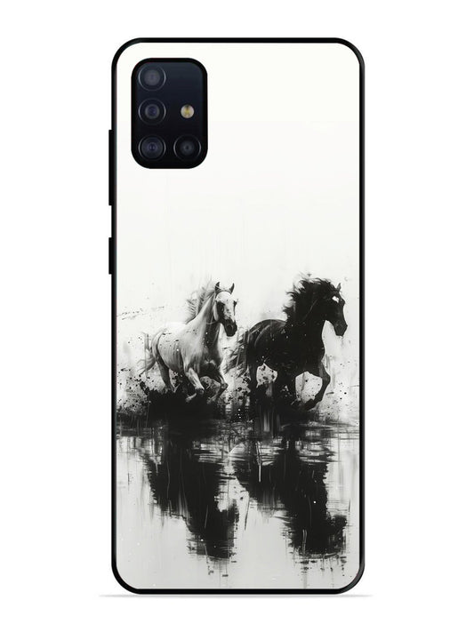 Samsung Galaxy A71 Black & White Horse