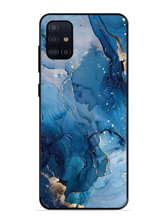 Samsung Galaxy A71 Oceanic Pattern with Golden Sprinkles