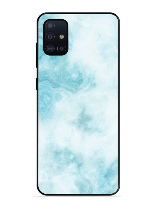 Samsung Galaxy A71 Light Blue with White Ocean Marble