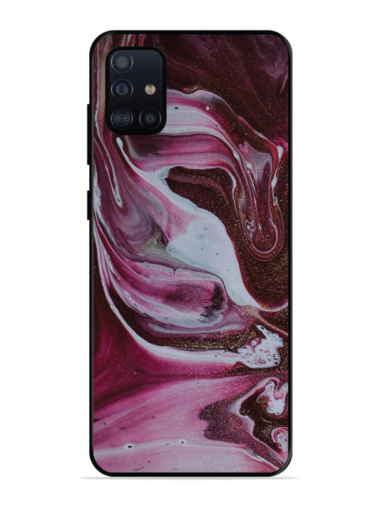 Samsung Galaxy A71 Pink And Golden Marble