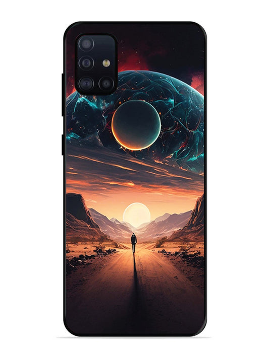Samsung Galaxy A71 Sunset with space scene