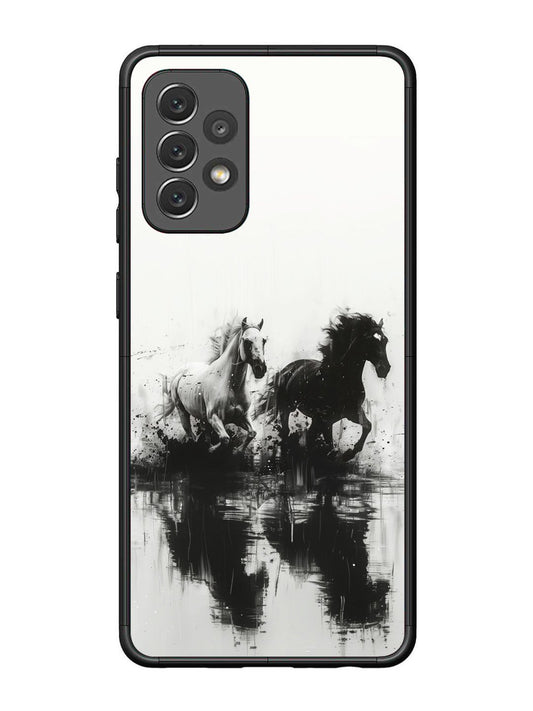 Samsung Galaxy A72 Black & White Horse