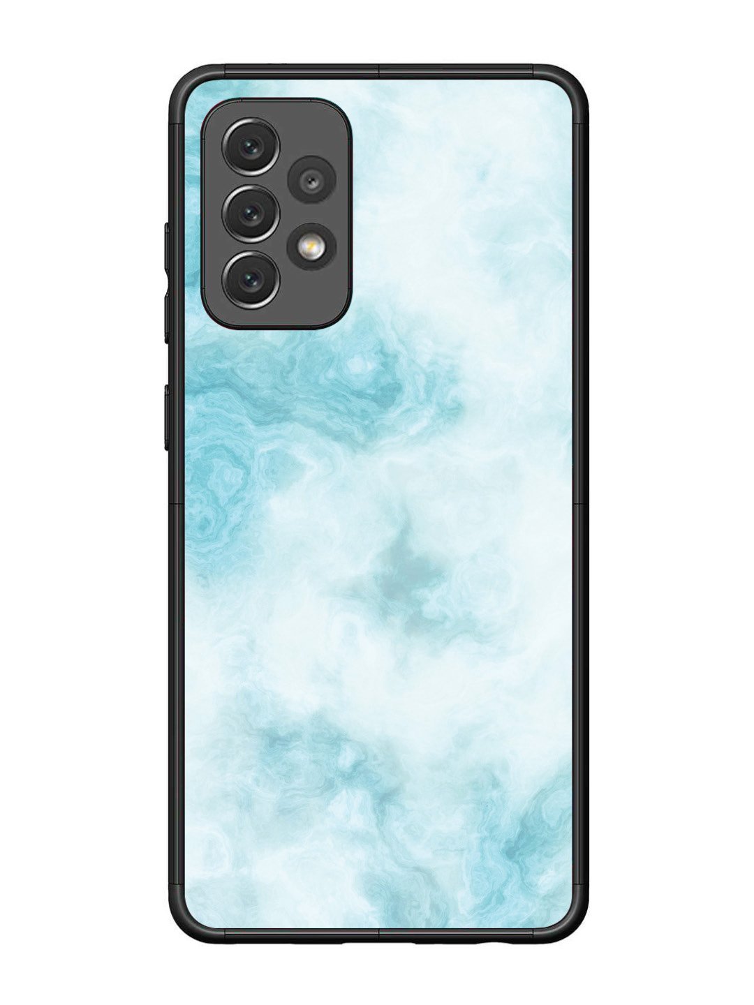 Samsung Galaxy A72 Light Blue with White Ocean Marble