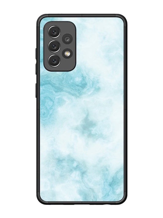 Samsung Galaxy A72 Light Blue with White Ocean Marble