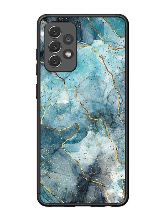 Samsung Galaxy A72 Oceanic Golden Strip Marble